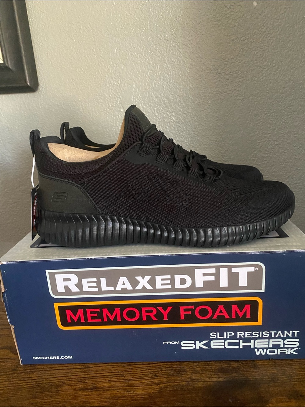 Skechers Black Slip-On Athletic Sneaker
